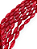 Jade Tingida Vermelha - Barril Facetado - 28x12mm - Imagem 1