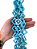 Madrepérola Azul - Quadrado Furo Passante Transversal - 24mm - Imagem 2