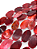Ágata Vermelha (Tingida) - Chapa Oval - 49x32mm - Imagem 1