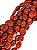 Coral Vermelho Alaranjado Oval - Imagem 1