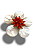 Pingente Flor Madrepérola - 57mm - Imagem 3