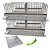 Kit 2 Gaiola Codorna Gigante Viveiro Bateria Bandeja 40 Aves - Imagem 1