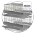 Gaiola Codorna Poedeira Japonesa Bateria 40 Aves - Kit 2 Und - Imagem 1