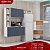 Cozinha Compacta Suspensa 6 Portas e 1 Gaveta 163cm Isis - Imagem 3