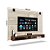 Painel para Tv até 60 Polegadas Max Off White / Branco / Preto / Nogal - Imagem 5