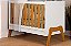Berço / Mini Cama Infantil Guti Branco Brilho/Amendoa - Peroba - Blush - Imagem 1