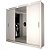 Guarda-Roupa Casal Santana 3 Portas 4 Gavetas com Espelho - Imagem 2