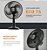 Ventilador de Mesa Mallory Turbo Compact 30 cm, Silencioso, Hélice de 6 pás, Grade Especial em Sistema TS, Máxima Vazão e Mínimo Ruído - 220V - Imagem 2