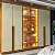 Guarda-roupa Casal 6 Portas com Pés com Led Imperatriz Reflecta Naturale/off White - Imagem 1