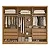 Guarda Roupa Casal Ripado 6 Portas Em Mdf Siena Bianchi Cor Nature/off White - Imagem 3