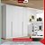 Guarda-roupa Solteiro 4 Portas 3 Gavetas Alvorada Em Mdf Com Pés 180cm Naturalle/off White - Bianchi MóveisGuarda-roupa Solteiro 4 Portas 3 Gavetas Alvorada Em Mdf Com Pés 180 de Largura - Imagem 3