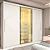 Guarda-roupa Casal 3 Portas 1 Porta Reflecta com Led 100% Mdf Royale Off White , Nature Off / Nature flex - Imagem 1