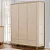 Guarda Roupa Infantil BB Olivia 3 Portas Pés em Madeira nas cores BRANCO C/ CINAMOMO ou OFF WHITE C/ CINAMOMO - Imagem 1