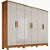 Guarda Roupa Casal 6 Portas e 4 Gavetas com Pés, em MDF Nina Bianchi - várias cores. - Imagem 1