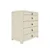 Cômoda Innova 5 Gavetas 100% Mdf com Vidro Off White - Gelius - Imagem 2