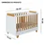 Berço Americano 4 em 1 Pingo Mini Cama MDF Bebê E Cia - BEBE E CIA - Imagem 6