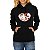Moletom Feminino Cachorro e Gato Coração Love Blusa de Frio - Imagem 1