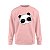 Moletom Feminino Gola Redonda Careca Panda de Óculos - Imagem 1