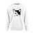 Moletom Feminino Gola Redonda Careca  Gato Cat Animais Love Blusa de Frio - Imagem 2