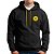Moletom Canguru Blusa De Frio Capuz Macio Renzo RZ Amarelo CD - Imagem 1