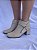 Bota Salto Bloco Isabela Off White - Imagem 5