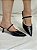 Scarpin Preto Verniz com Tachas Salto Médio Slingback Lavínia - Imagem 3