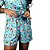 Pijama Americano Manga Curta Jersey Natal - Azul - Imagem 6