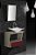 Conjunto Gabinete Banheiro Stilo 60Cm Bordo/Maple - Imagem 1