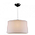 Lustre Pendente Embu 46Cm Branco S/Cristal E Difusor Llumm Bronzearte P/ 3 Lampadas - Imagem 1