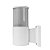 Arandela Imperial Aluminio Branco Difusor Em Vidro Jateado E27 Ip54 210X155X90Mm Llumm Bronzearte P/ 1 Lampada - Imagem 3