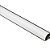Perfil De Sobrepor/Quina Way Preto Aluminio 3m 16X16Mm Llumm Bronzearte - Imagem 4