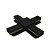 Conector X Trilho Eletrificado Preto 2 Fases Llumm Bronzearte - Imagem 1