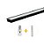 Kit Perfil De Embutir Plug And Play 15W/M 3K Preto 1m 25X8Mm 2A 12V Llumm Bronzearte - Imagem 1