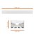 Perfil De Sobrepor Way Branco Aluminio 1m 35X21Mm Llumm Bronzearte - Imagem 4