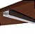 Perfil De Sobrepor Way Branco Aluminio 1m 35X21Mm Llumm Bronzearte - Imagem 3