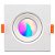 Luminária Led Elgin Ecospot Quadrado Rgbw 5W 3000-6500K - Imagem 1
