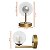 Arandela Cristal Fantasy G9 10cm Gold Llumm Bronzearte P/ 1 Lampada - Imagem 8