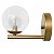 Arandela Cristal Fantasy G9 10cm Gold Llumm Bronzearte P/ 1 Lampada - Imagem 2