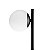 Abajur Mini Ball G9 Preto 10cm BIV P/ 1 Lampada  Llumm Bronzearte - Imagem 3