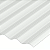 Telha Transparente Policarbonato 2,44x1,10m Ondulada Cristal Ajover - Imagem 1