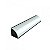Perfil Sobrepor P/ Quina Way Aluminio Preto 1m 16 X16MM Llumm Bronzearte - Imagem 4