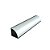 Perfil Sobrepor P/ Quina Way Aluminio Preto 1m 16 X16MM Llumm Bronzearte - Imagem 1