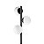 Luminária de Chão Mini Ball G9 10CM Preto Llumm Bronzearte P/ 3 Lampadas - Imagem 2
