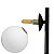 Luminária de Chão Mini Ball G9 10CM Preto Llumm Bronzearte P/ 3 Lampadas - Imagem 7