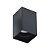 Luminária de Sobrepor Quadrada High End Preta 80X80MM LLumm Bronzearte - Imagem 1