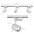 Trilho de iluminação Branca de 1 metro com 3 Spot de Led llumm 9W Luz Amarela 3000K - TRC3X9W3KBC - Imagem 6