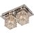 Pendente de Vidro Llumm Frost 219X125MM 2L INOX - GPFT2102IXPF - Imagem 1