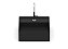 Cuba de Apoio Q5 Quadrada Celite 35X35cm Matte Black Preta - Imagem 2