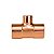 Tê de Cobre Eluma com Redução no Centro R.16 - 42 x 15 x 42 mm - Imagem 1