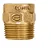 Conector Macho de Bronze Eluma R.03 54 mm x 2 - Imagem 1